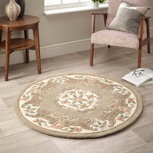Shensi Aubusson Rug in Beige
