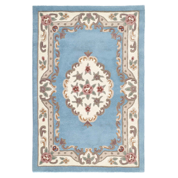 Shensi Aubusson Rug in Blue