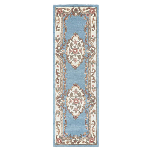 Shensi Aubusson Runner in Blue
