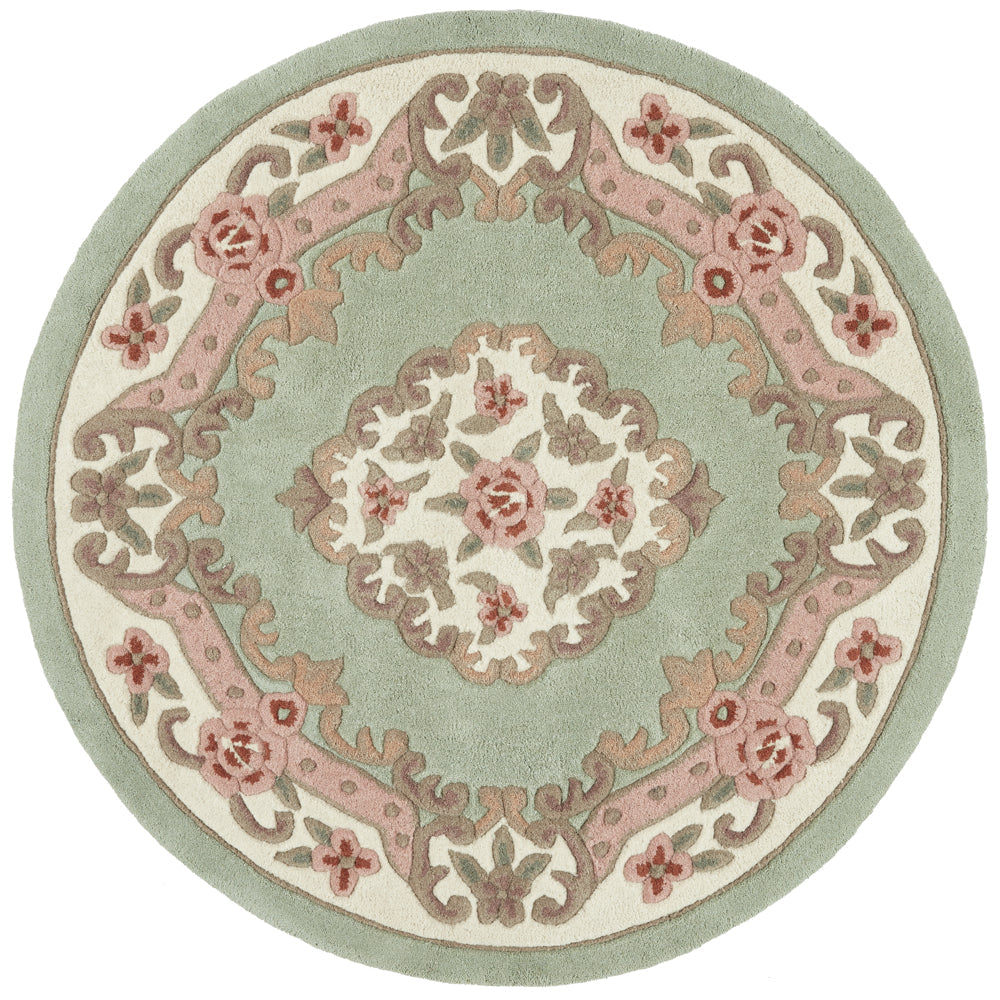 Shensi Aubusson Rug in Green 2