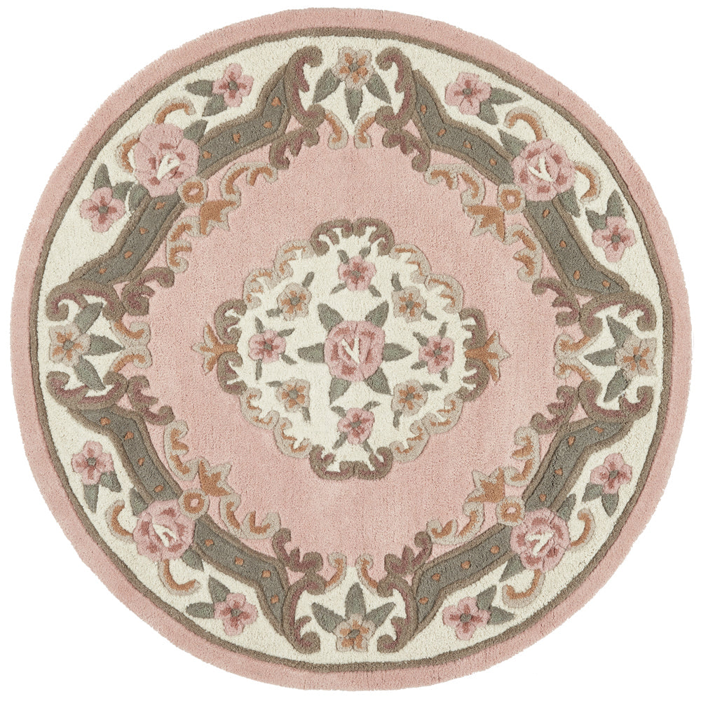Shensi Aubusson Rug in Pink 2