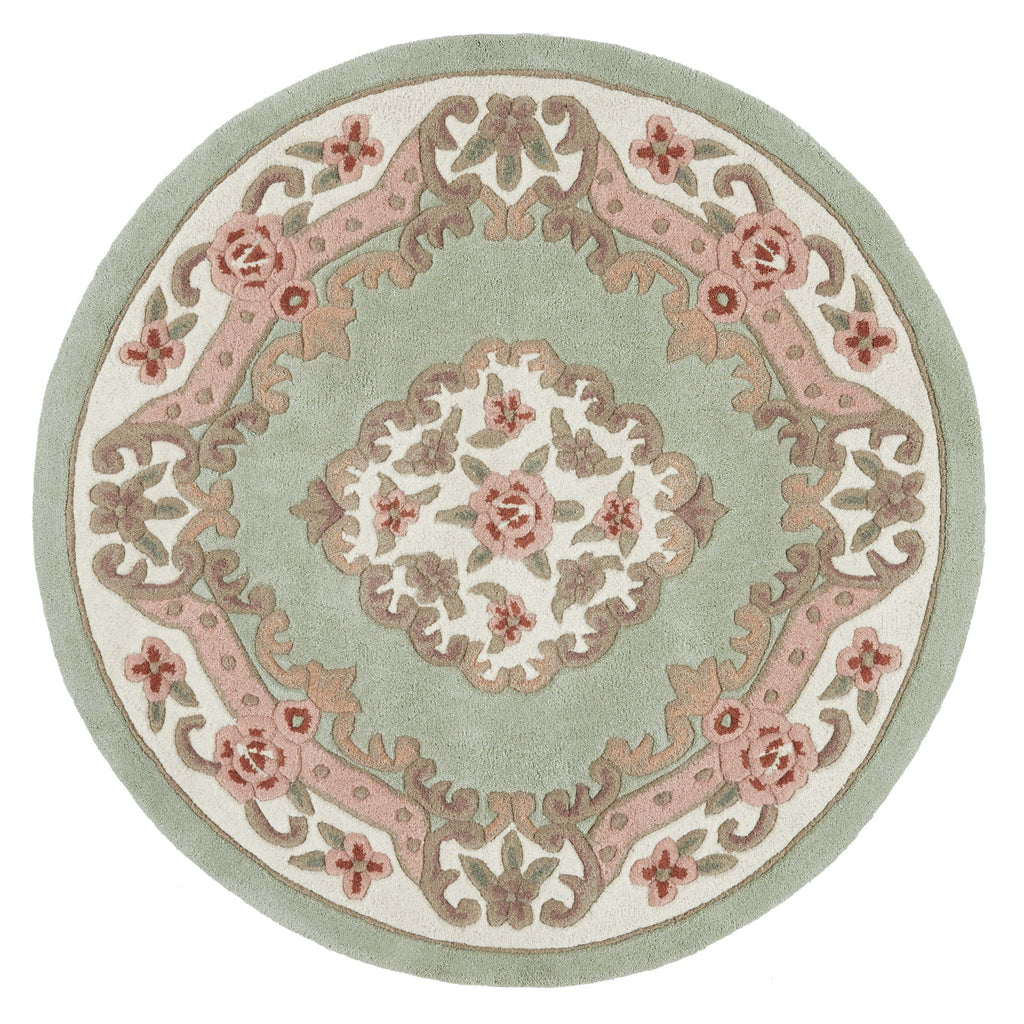 Shensi Aubusson Rug in Green