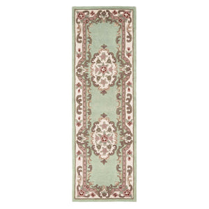 Shensi Aubusson Runner in Green
