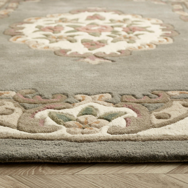 Shensi Aubusson Rug in Grey 5