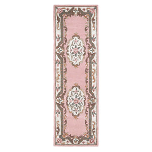 Shensi Aubusson Runner in Pink