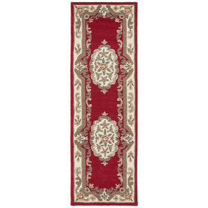 Shensi Aubusson Runner in Wine 2