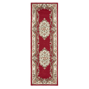 Shensi Aubusson Runner in Wine
