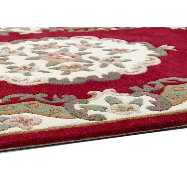 Shensi Aubusson Rug in Wine 9