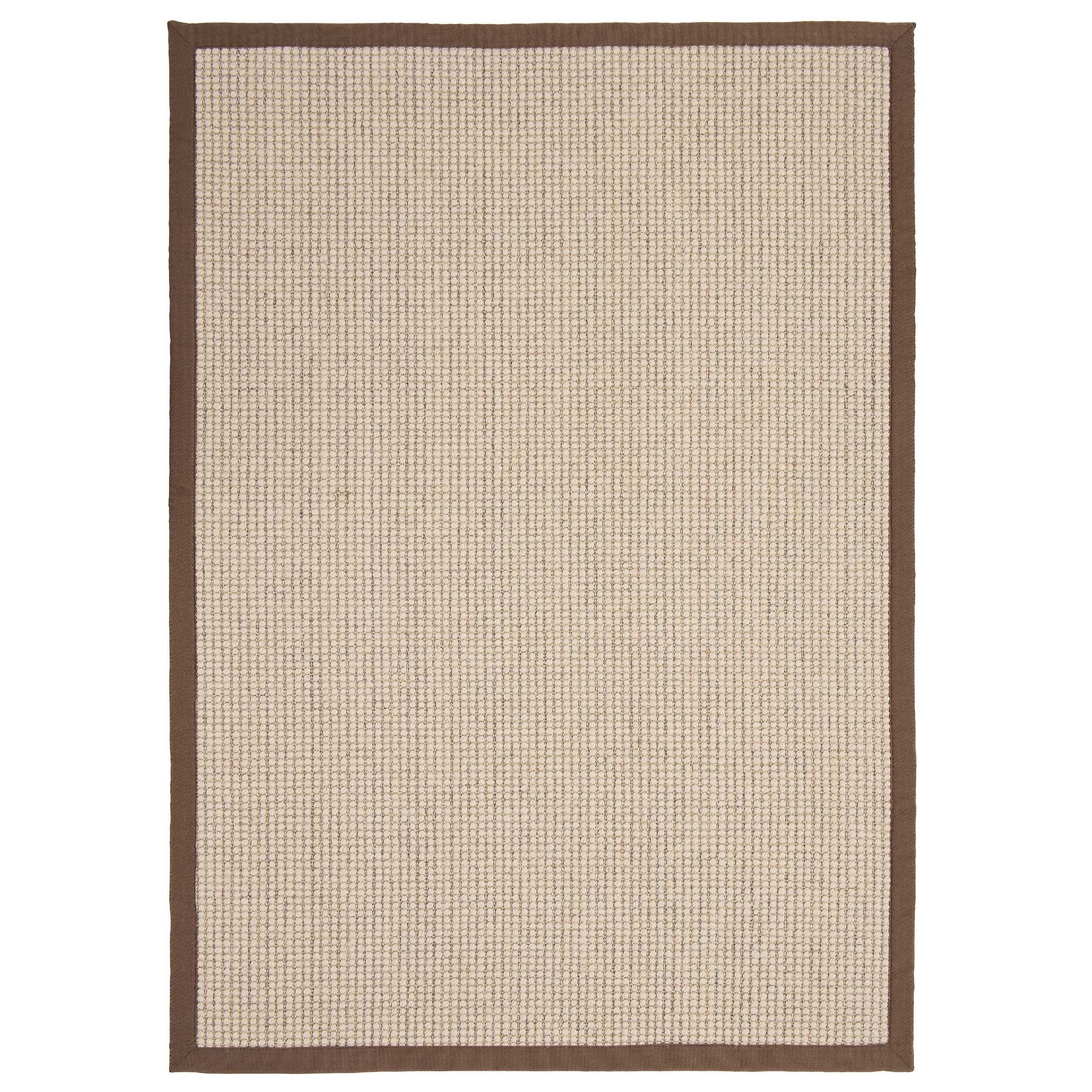 Sisal Boucle Mocha Rug- a jute wool blend rug with a mocha border. 