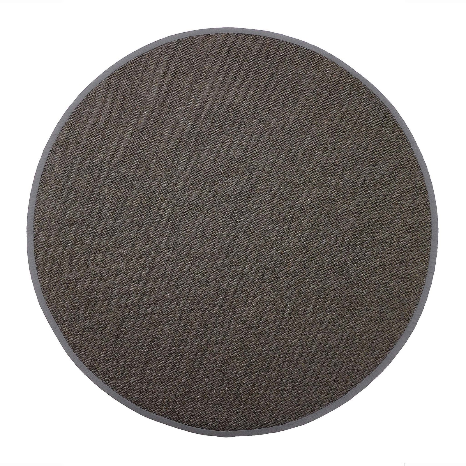 Sisal Grey with Dark Grey Border Rug made from 100% sisal in a solid grey. 