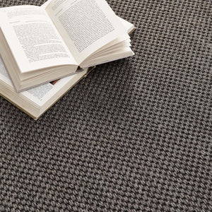 Sisal Grey with Dark Grey Border Rug Runner made from 100% sisal in grey. 