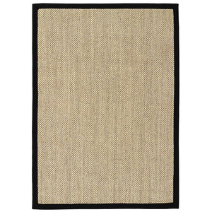 Sisal Rug- 100% Sisal rug with a black border. 