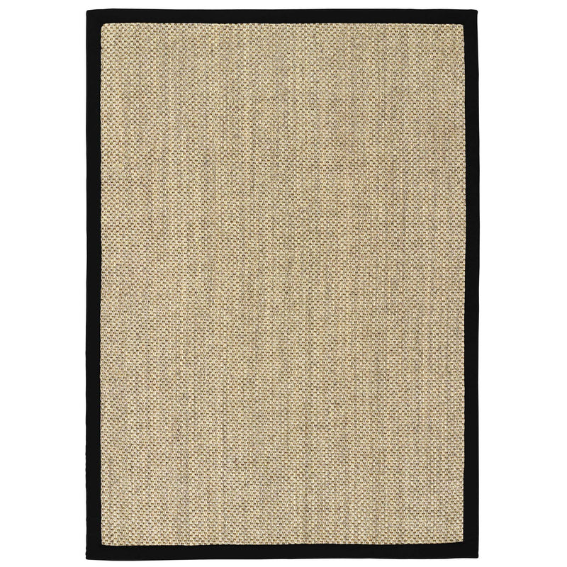 Sisal Rug- 100% Sisal rug with a black border. 