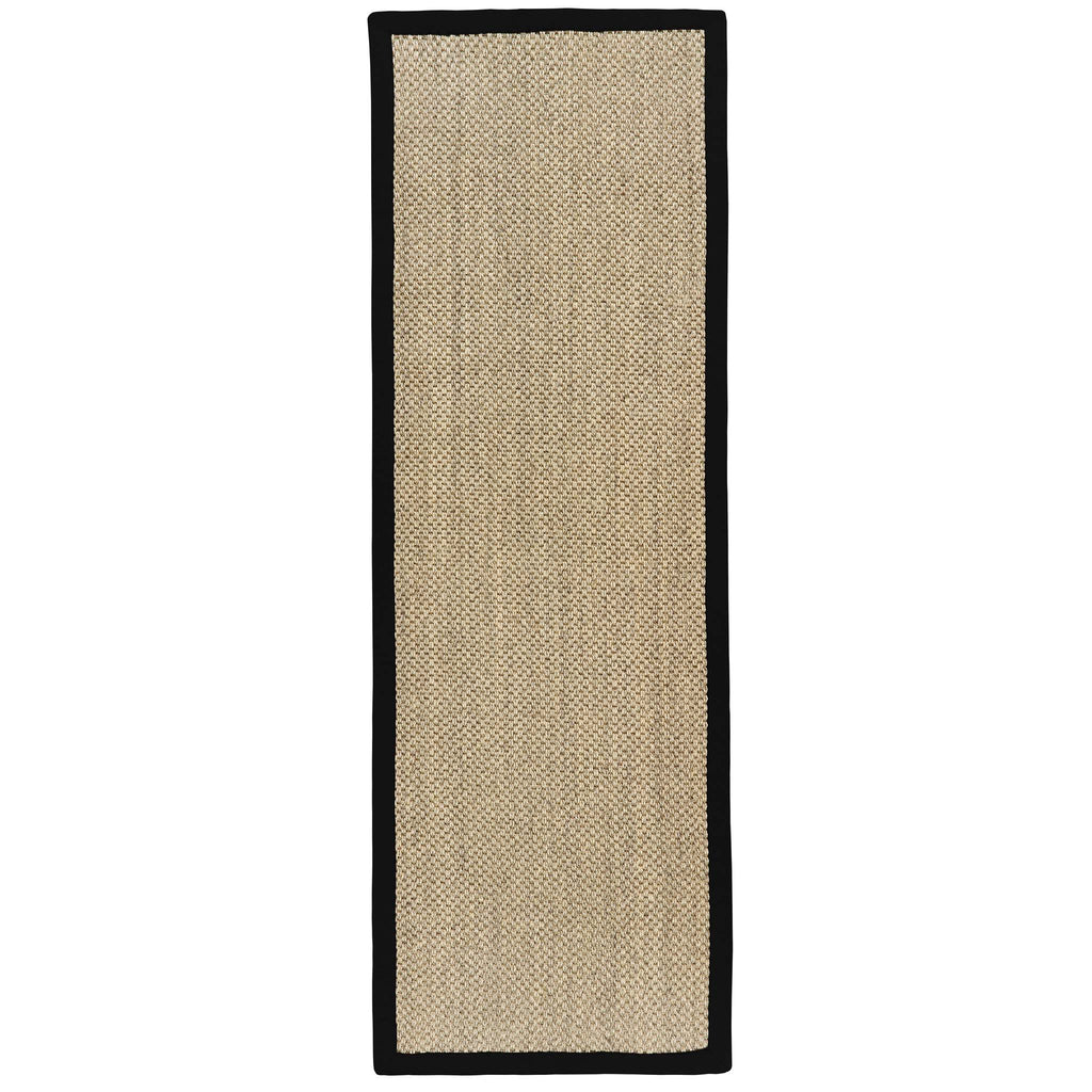 Sisal Runner- 100% Sisal runner with a black border. 