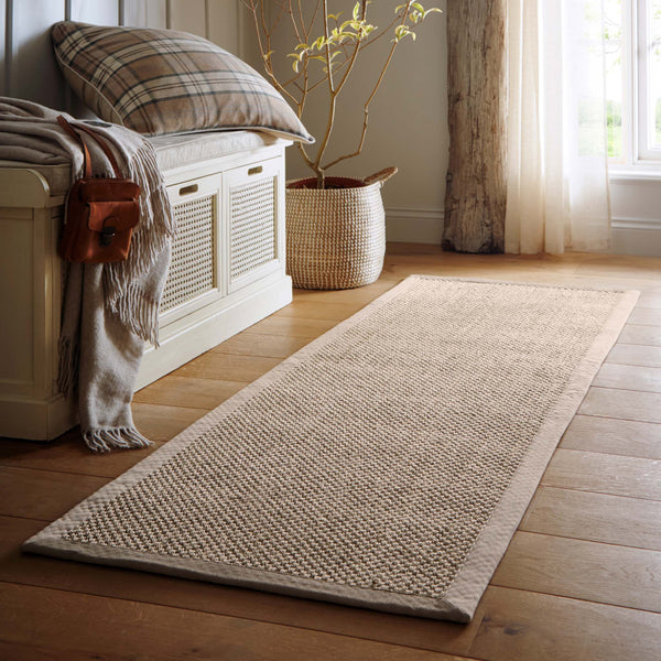 Sisal Light Beige with Sand Border Runner