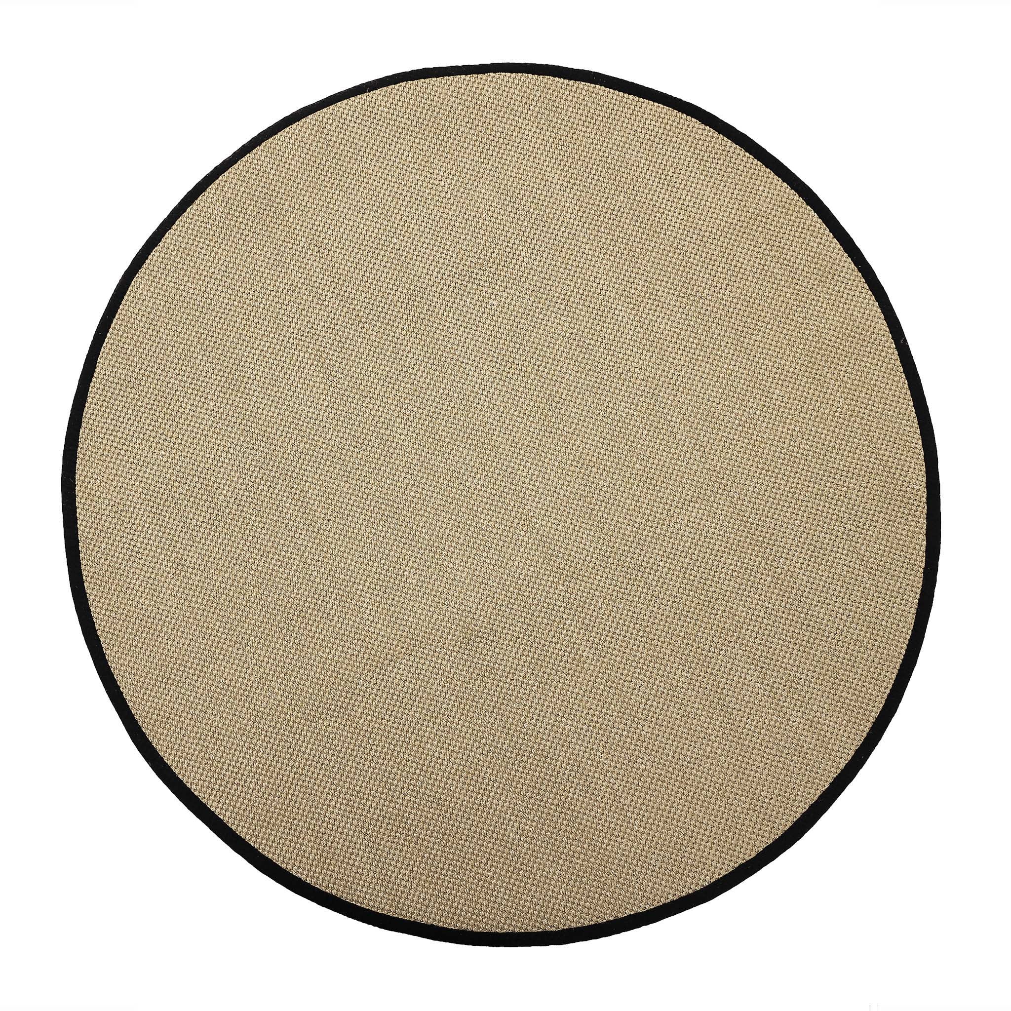 Sisal Rug- 100% Sisal rug with a black border. 
