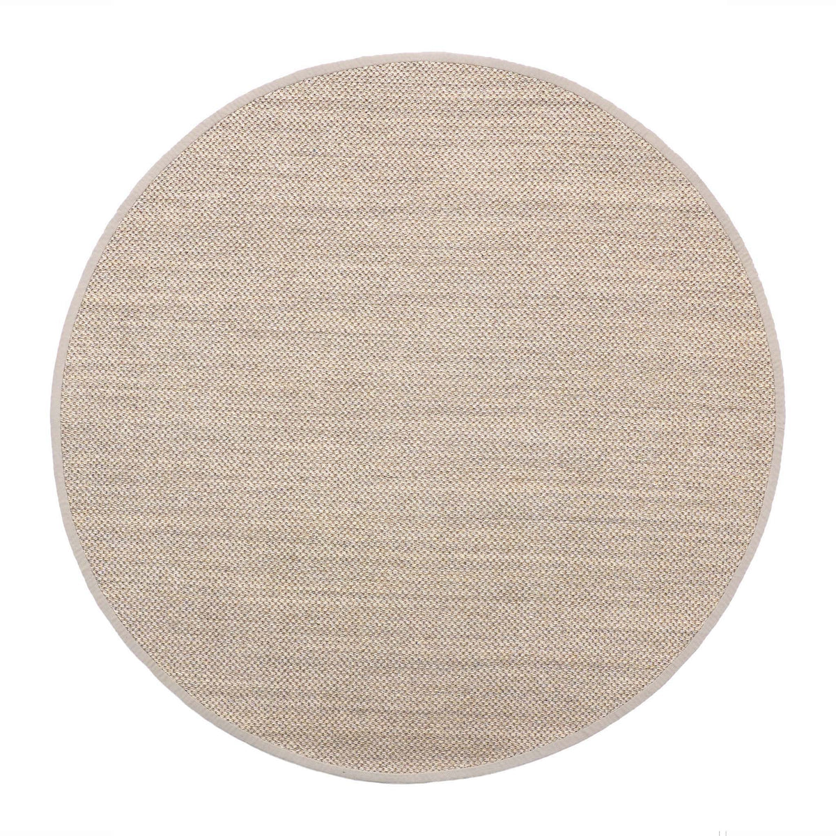 Sisal  Light Beige with Sand Border Rug- a 100% sisal rug in beige. 