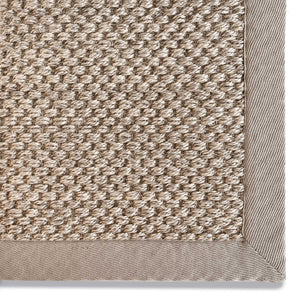 Sisal  Light Beige with Sand Border Rug- a 100% sisal rug in beige. 