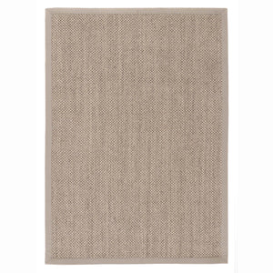 Sisal  Light Beige with Sand Border Rug- a 100% sisal rug in beige. 