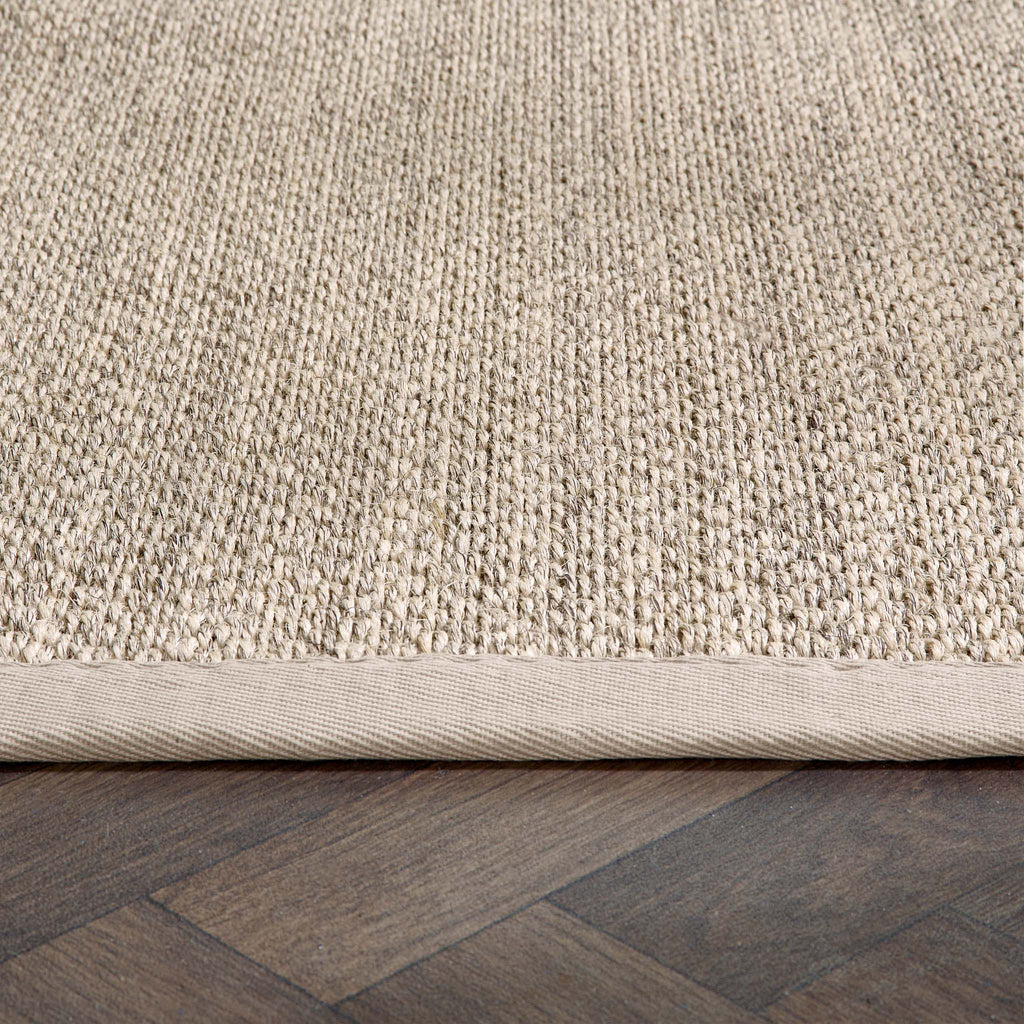 Sisal Light Beige with Sand Border Rug Runner