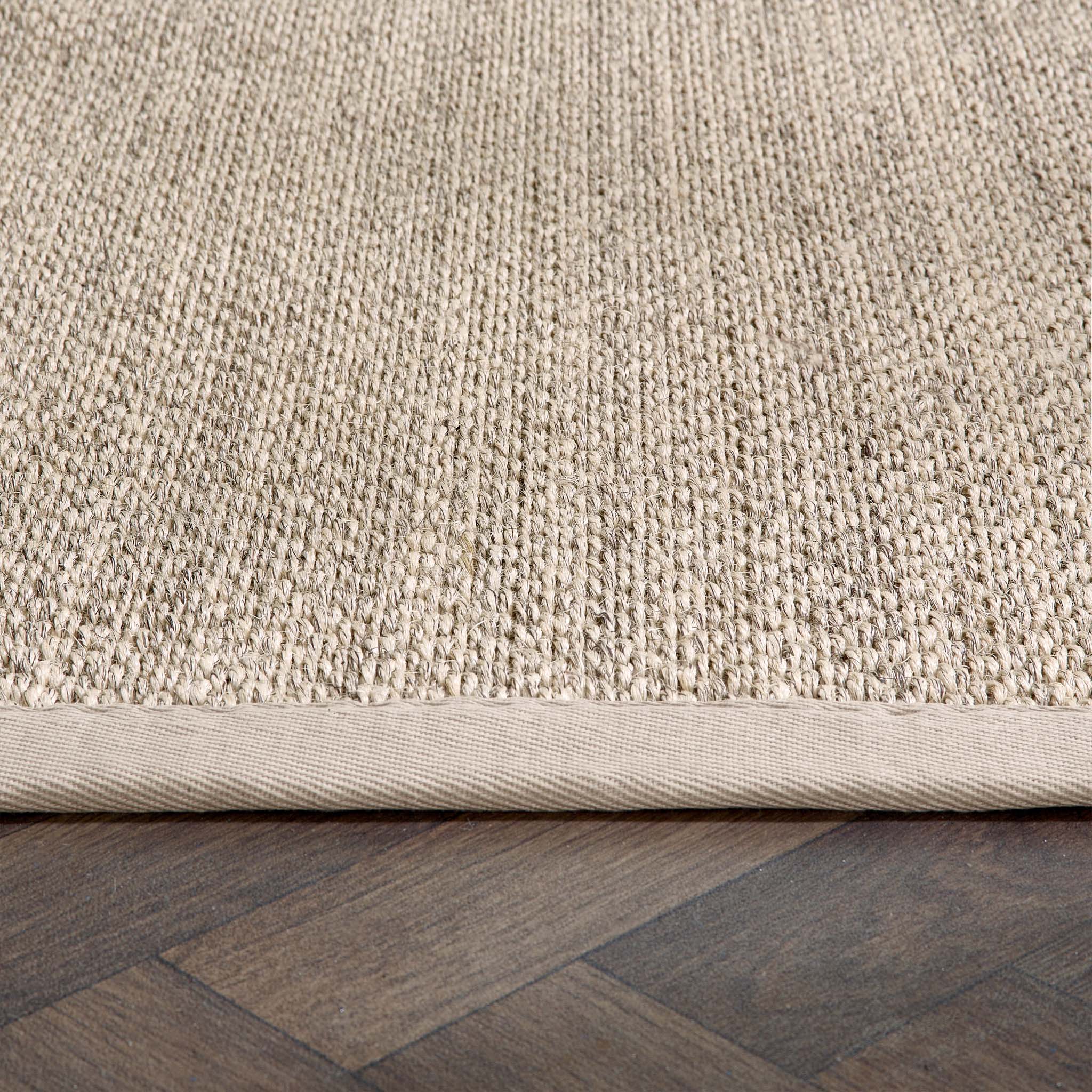 Sisal Light Beige with Sand Border Rug Runner