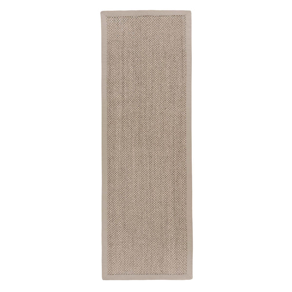 Sisal Light Beige with Sand Border Rug Runner