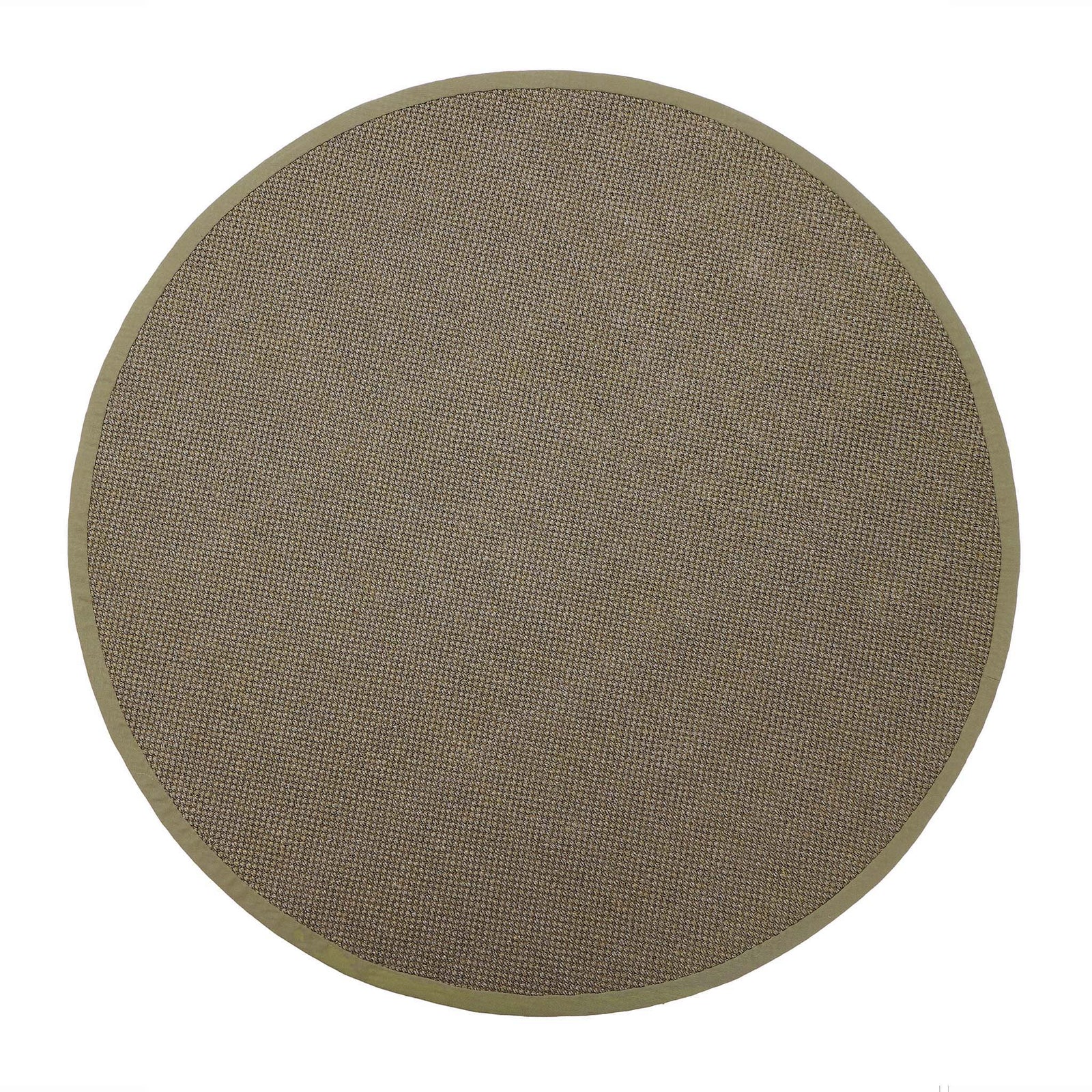 Sisal Rug Green with Sage Green Border made from 100% sisal in a solid green colour. 