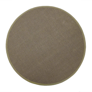 Sisal Green with Sage Green Border Rug Circle