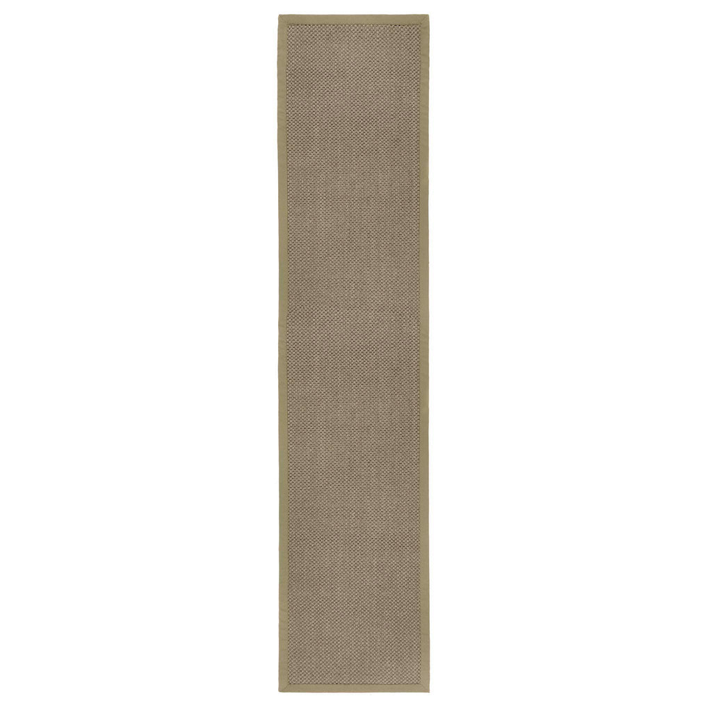 Sisal Green with Sage Green Border Runner
