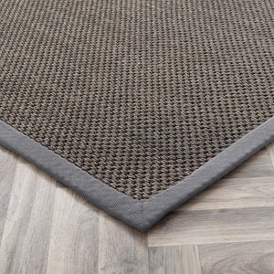 Sisal Rug Grey with Dark Grey Border 4