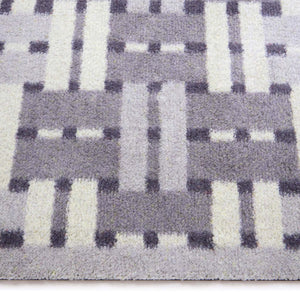 Soft Weave Grey Runner- 100% recycled cotton runner featuring a woven styled pattern.
