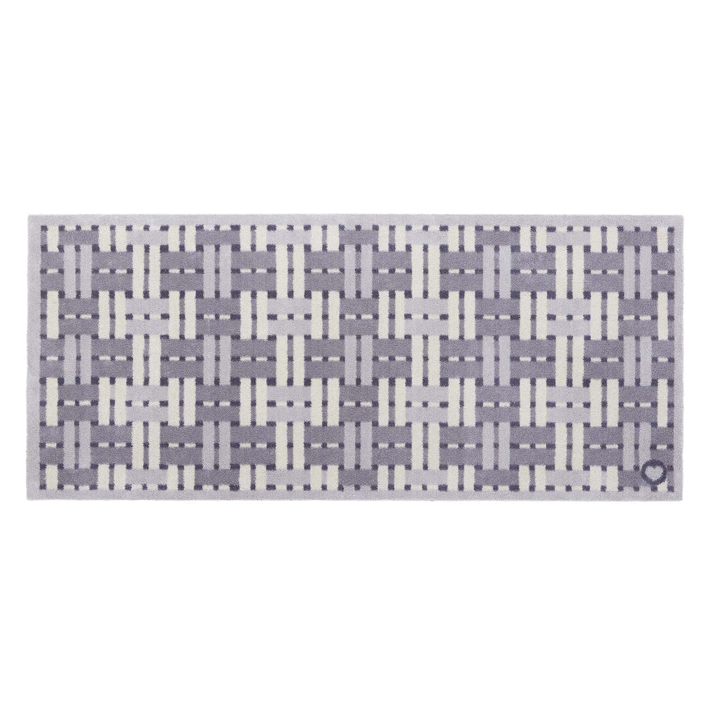 Soft Weave Grey Runner- 100% recycled cotton runner featuring a woven styled pattern.