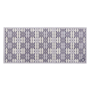 Soft Weave Grey Runner- 100% recycled cotton runner featuring a woven styled pattern.