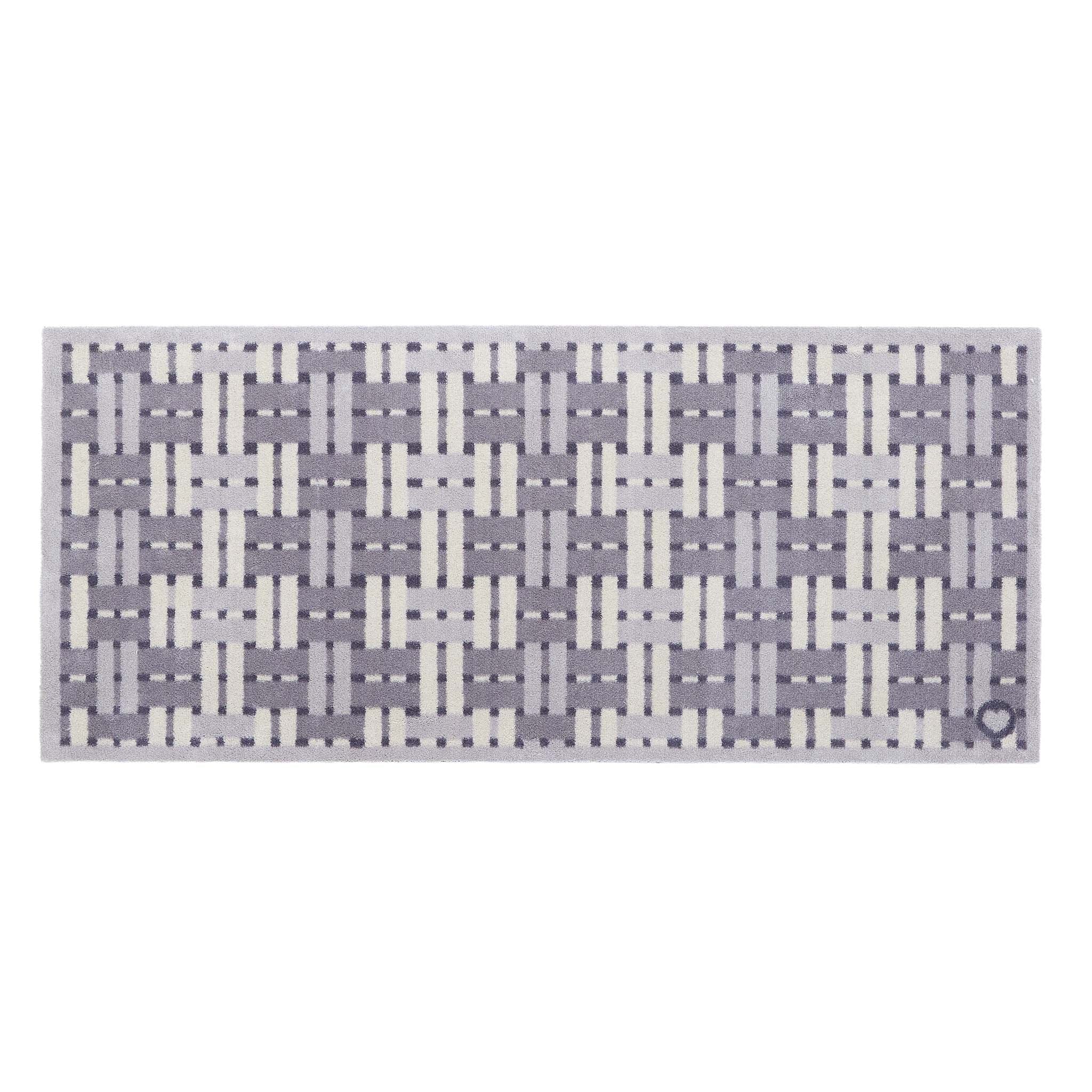 Soft Weave Grey Runner- 100% recycled cotton runner featuring a woven styled pattern.