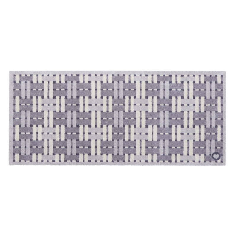 Soft Weave Grey Runner- 100% recycled cotton runner featuring a woven styled pattern.