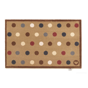 Spot 10 Light Brown Washable Doormat 5