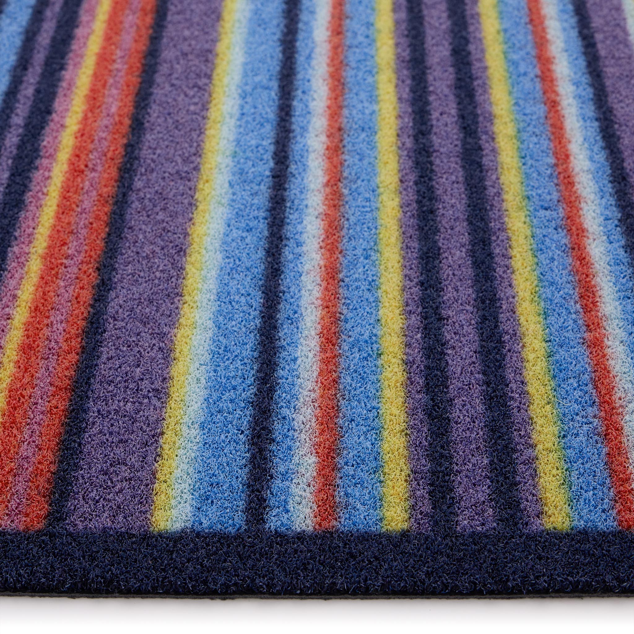 Stripe 85 Outdoor Doormat- 100% recycled nylon outdoor doormat featuring a striped design.