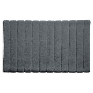 Bamboo Stripe Graphite Bathmat