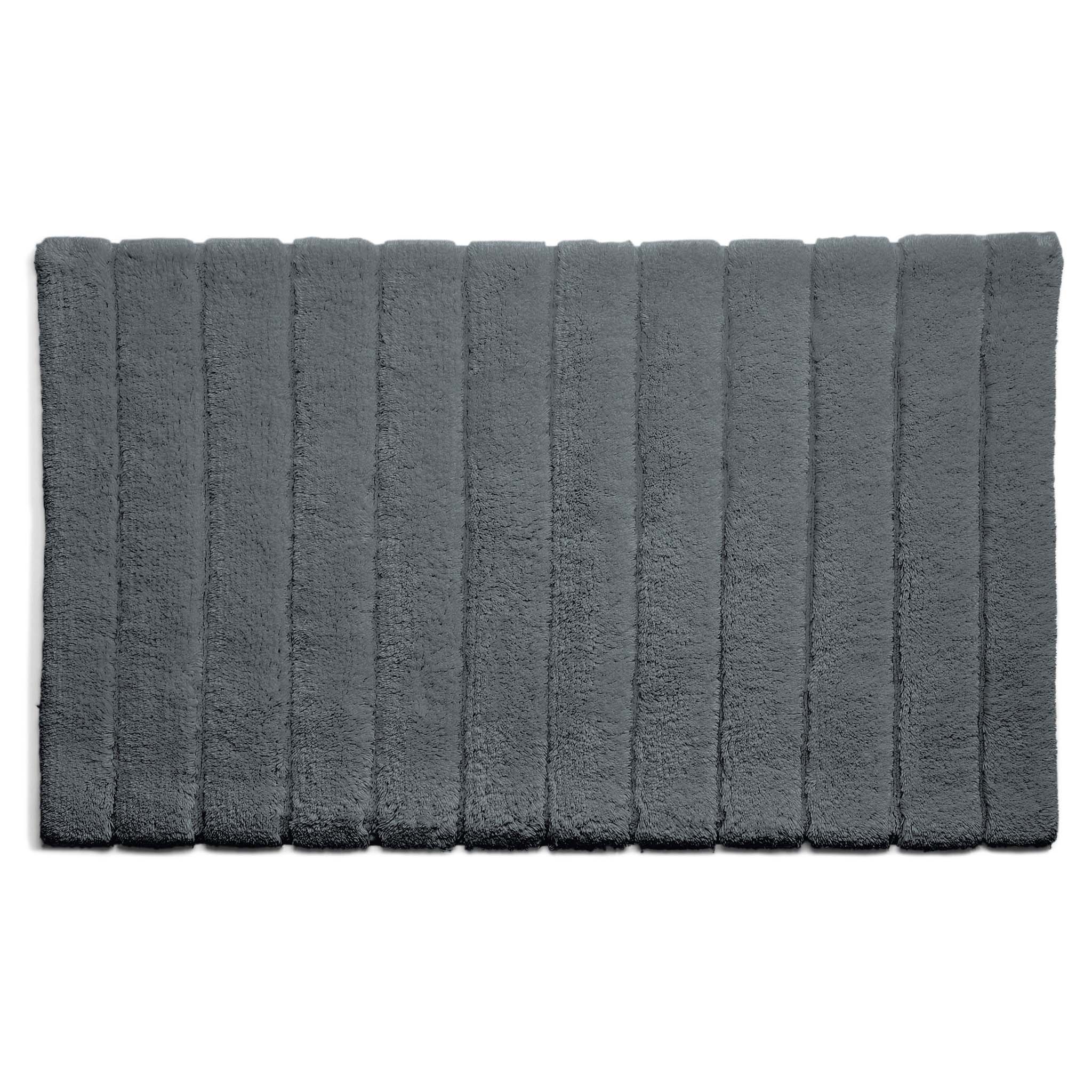 Bamboo Stripe Graphite Bathmat