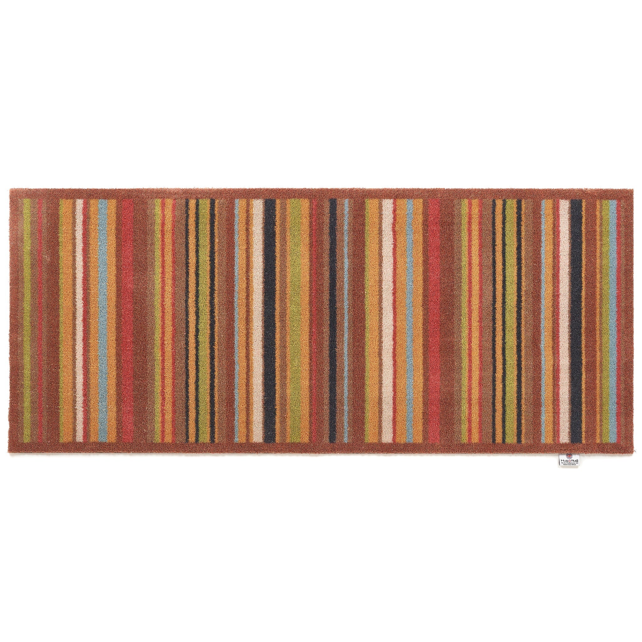 Stripe 70 Red Green Washable Runner 4