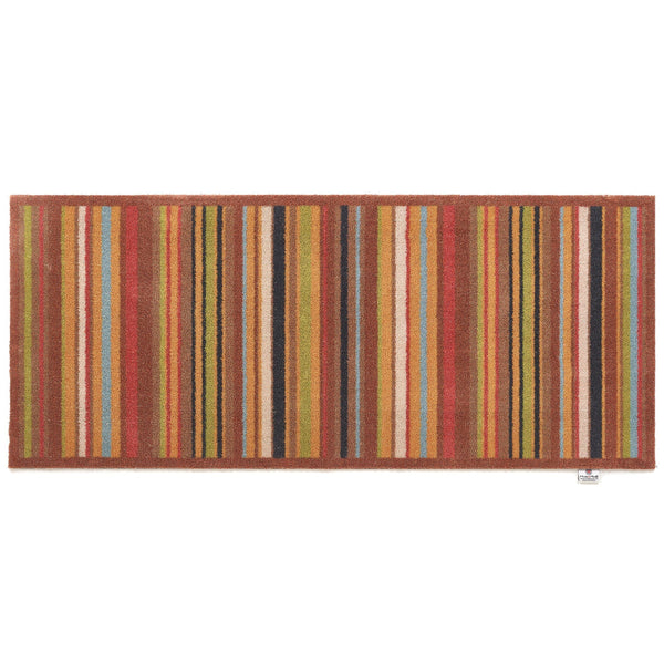 Stripe 70 Red Green Washable Runner 4