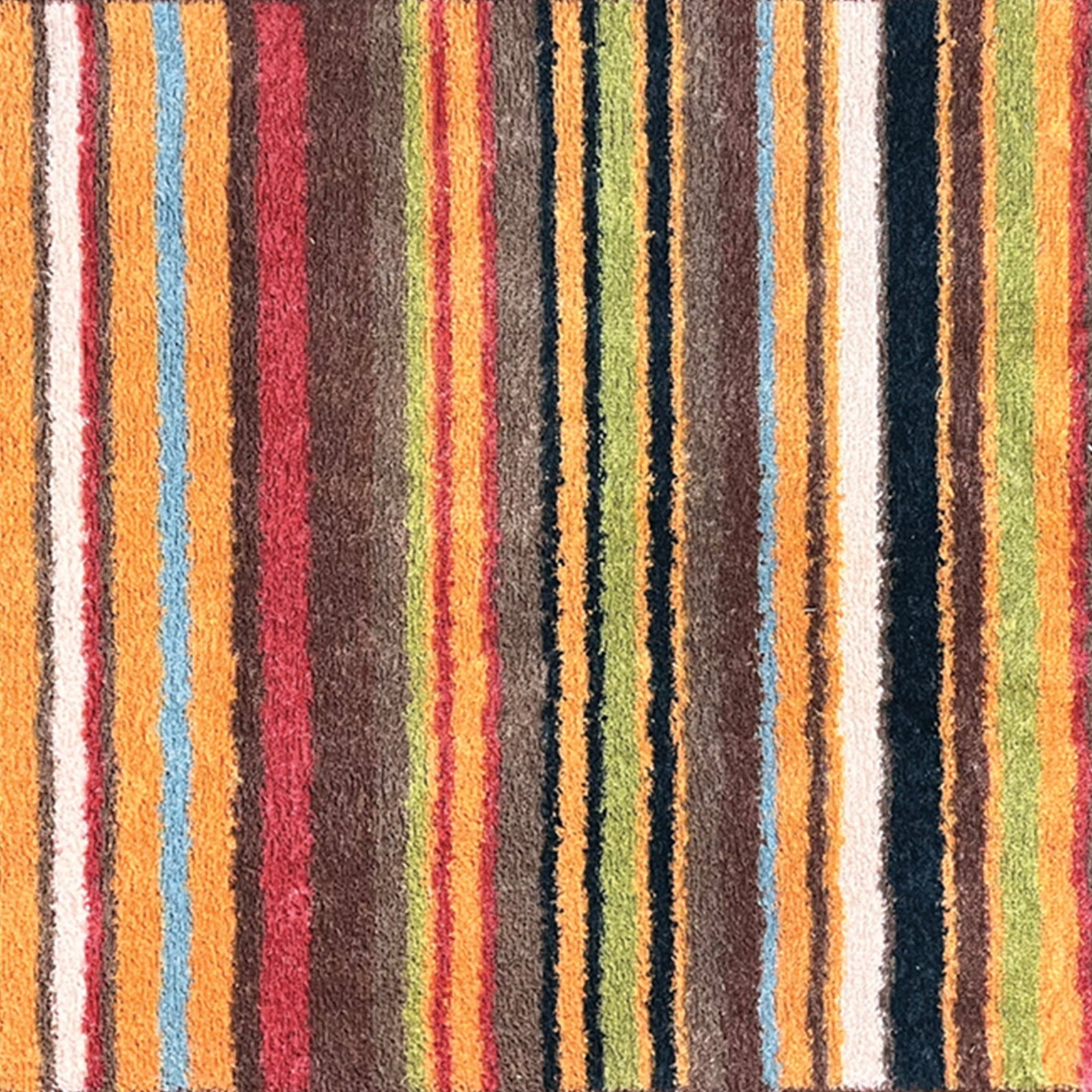 Stripe 70 Red Green Washable Doormat 5