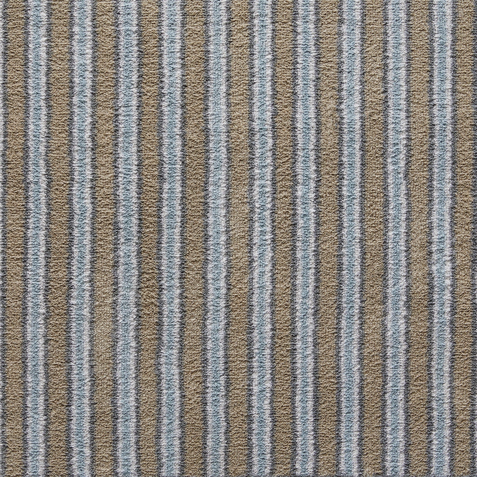 Stripe 83 Beige Blue Washable Doormat 3