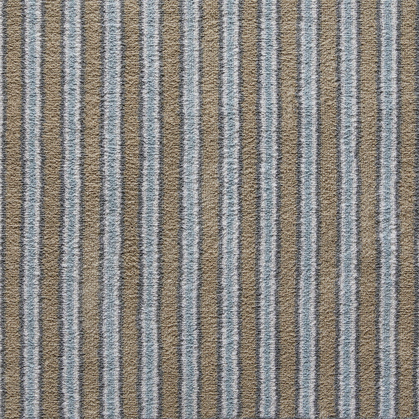 Stripe 83 Beige Blue Washable Doormat 3