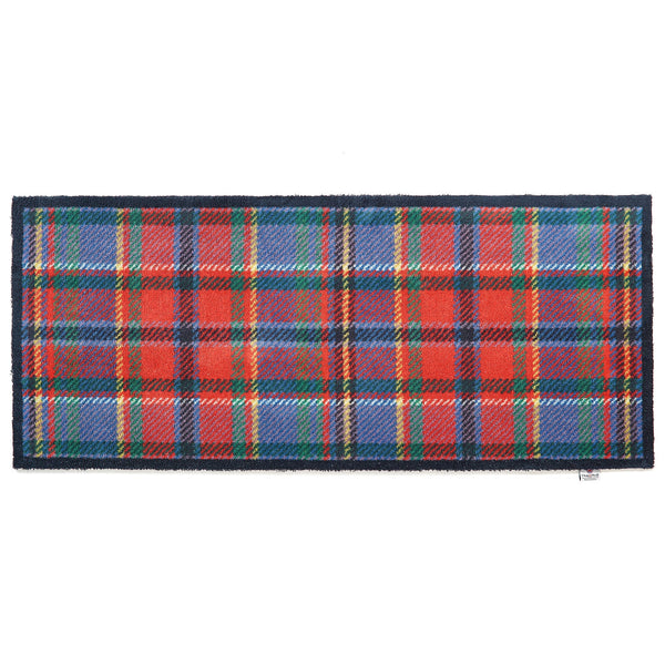 Tartan - Red/Blue Washable Runner 8
