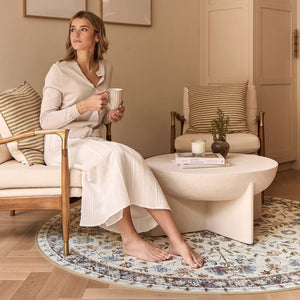 The Cottage Garden Eco-Washable Circle Rug