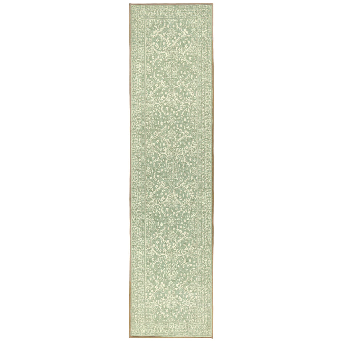 Topiary View Thyme Eco-Washable Runner