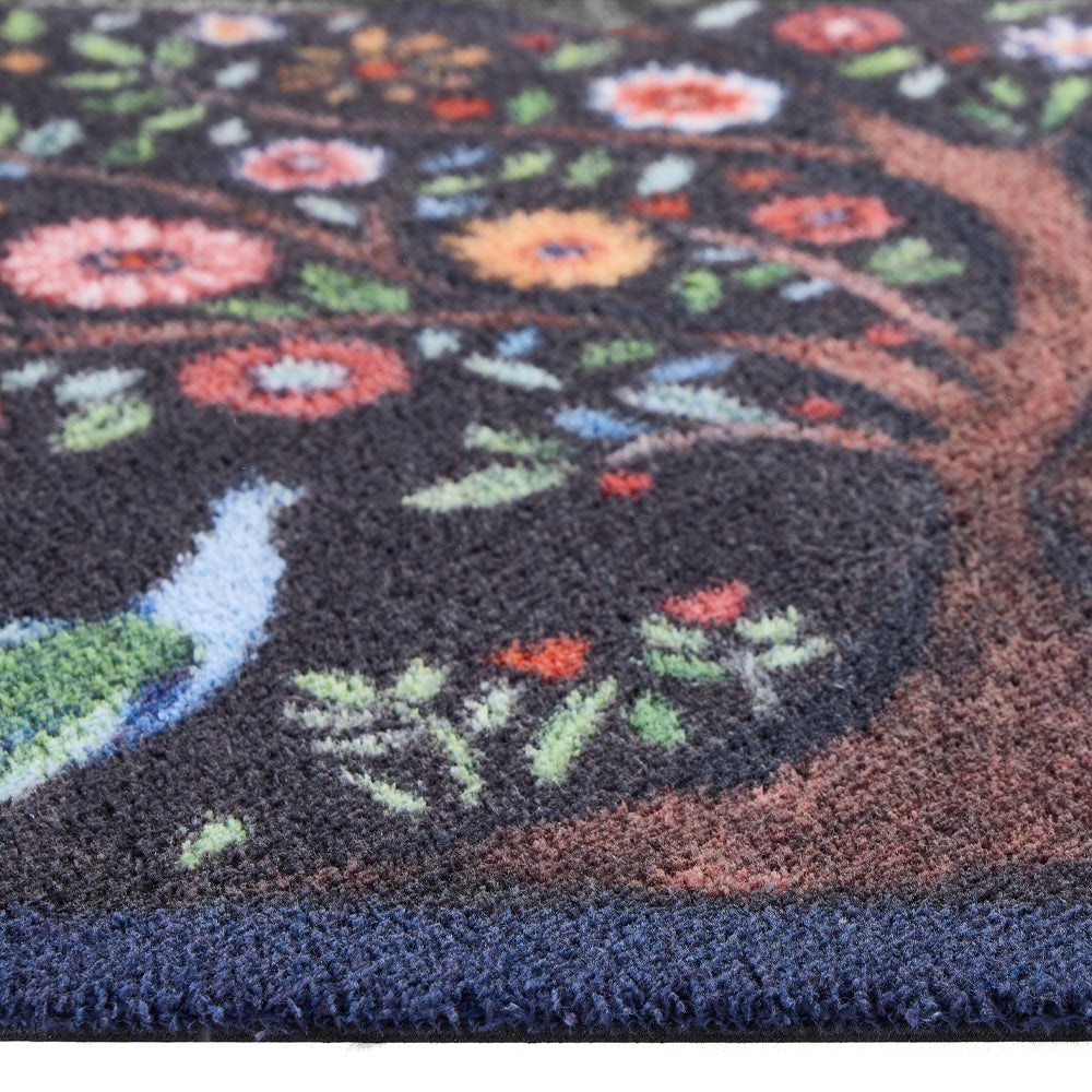 Tree Of Life Washable Doormat made from 100% recycled materials, featuring a colourful tree of life. 