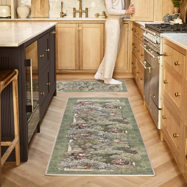 Treetop Troop Green Eco-Washable Runner