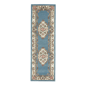 Shensi Aubusson Runner in Blue 2